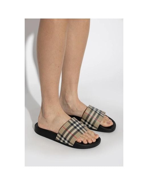 Burberry Brown Sliders