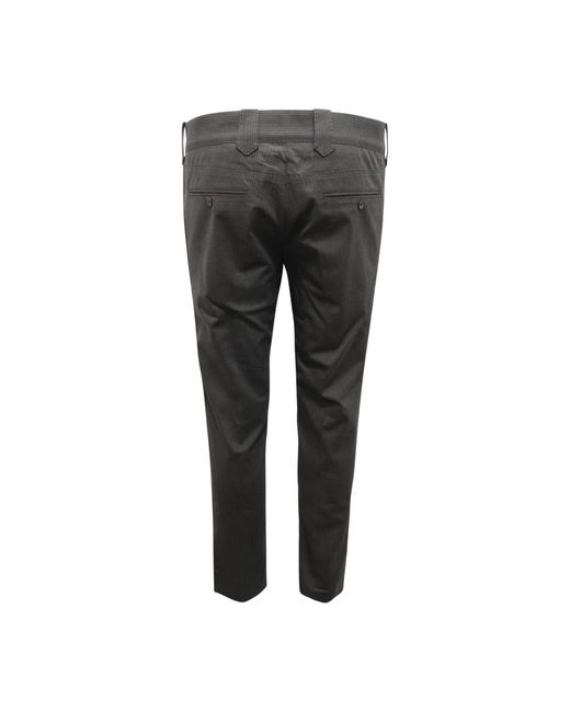 Dolce & Gabbana Gray Slim-Fit Trousers for men