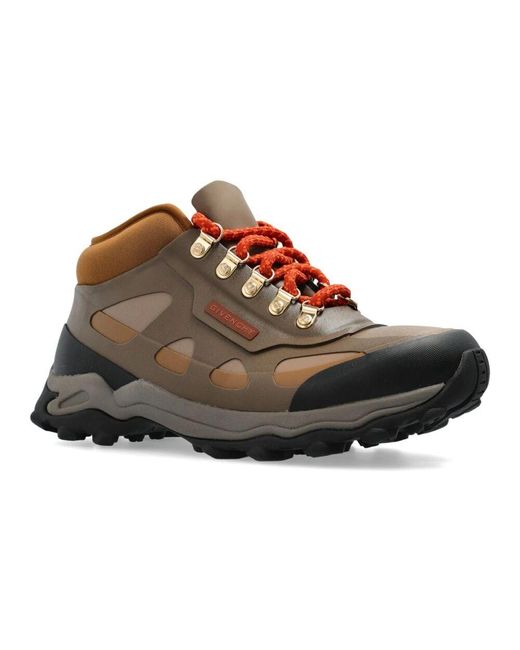 Givenchy Brown Lace-Up Boots for men