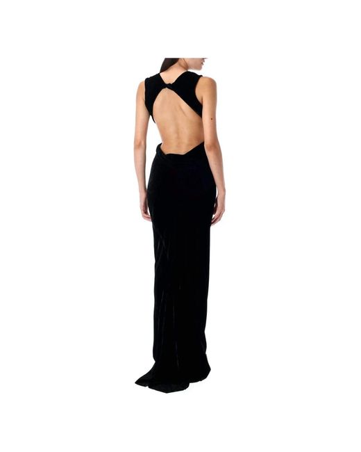 Rick Owens Black Maxi Dresses