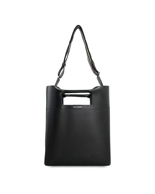McQueen Black Shopping Bags