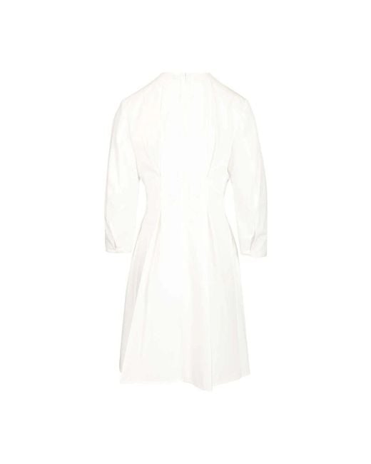 Totême White Short Dresses
