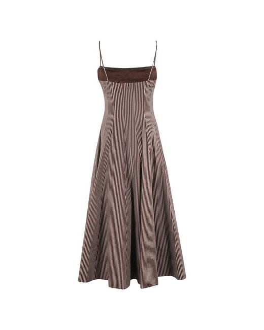 Staud Brown Midi Dresses