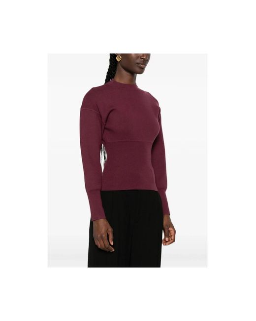 Anine Bing Purple Round-Neck Knitwear