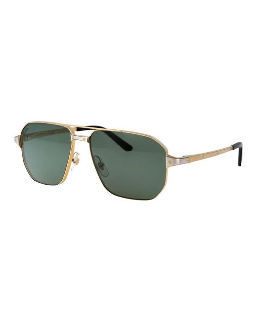 Cartier Stylische sonnenbrille ct0424s in Green für Herren