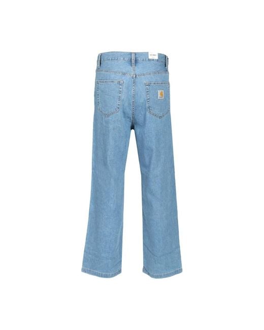 Carhartt Blue Straight Fit Jeans for men