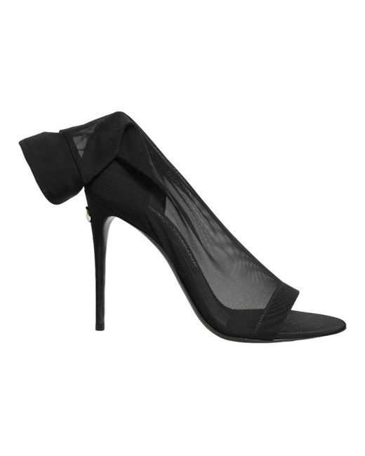 Dolce & Gabbana Black High Heel Sandals