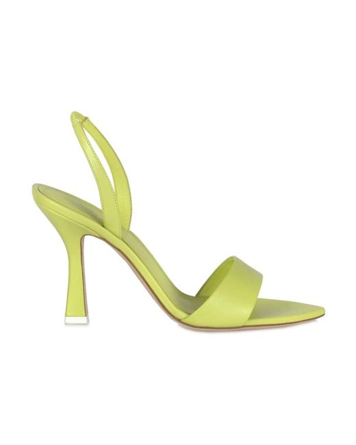 High heel sandals di 3Juin in Yellow