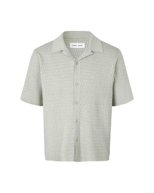 Samsøe & Samsøe Gray Short Sleeve Shirts for men