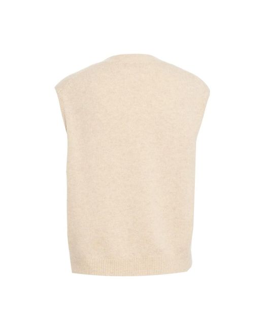 Crush Cashmere Knitwear in het Natural