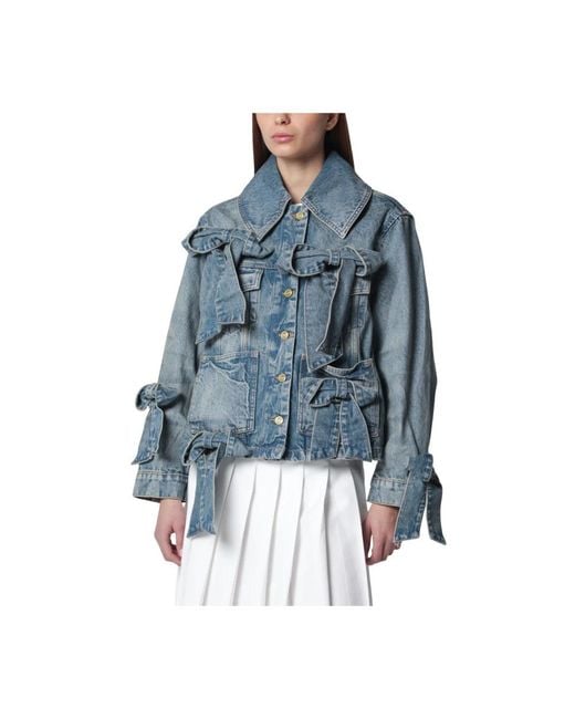 Ganni Blue Denim Jackets