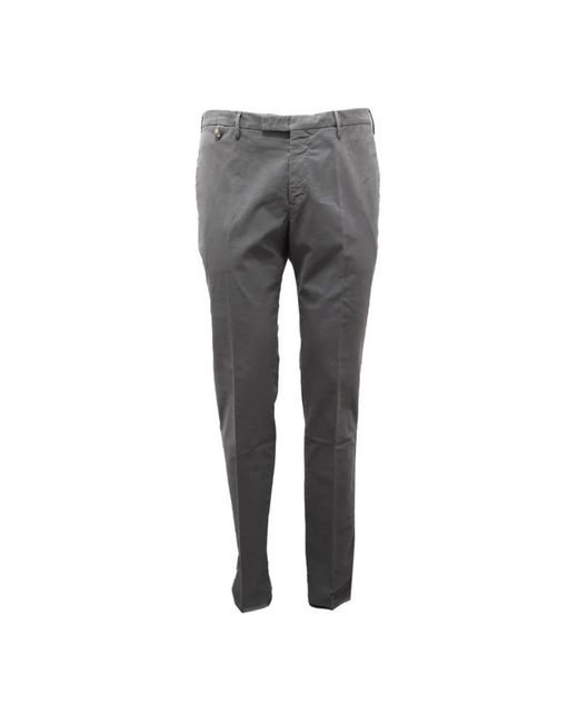 PT01 Gray Slim-Fit Trousers for men