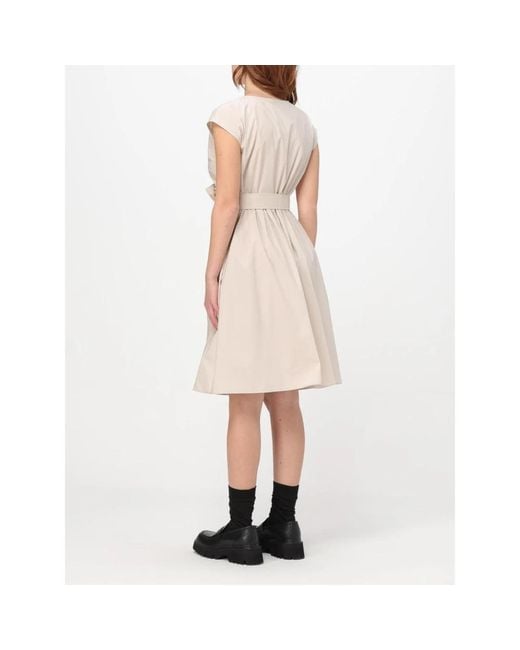 Woolrich Natural Popeline Casual Kleid