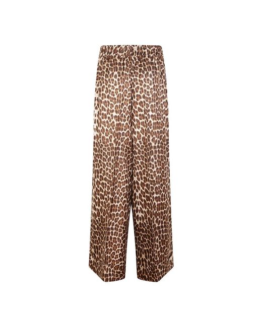 P.A.R.O.S.H. Brown Wide Trousers