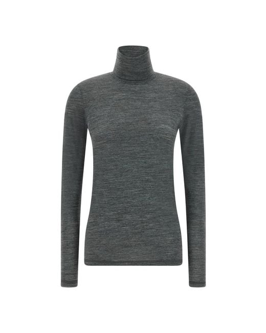 Jil Sander Gray Long Sleeve T-Shirts