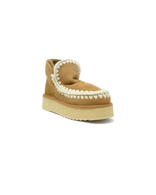 Mou Natural Mini Eskimo Platform Boot