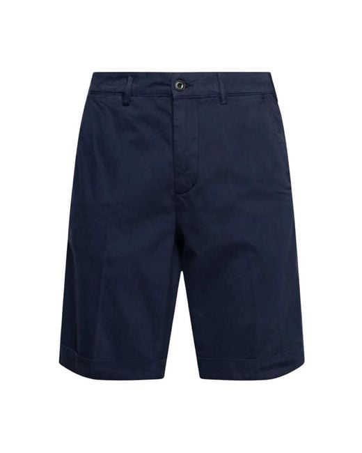 40weft Blue Casual Shorts for men