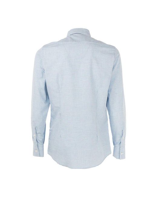 Liu Jo Slim button down hemd in Blue für Herren