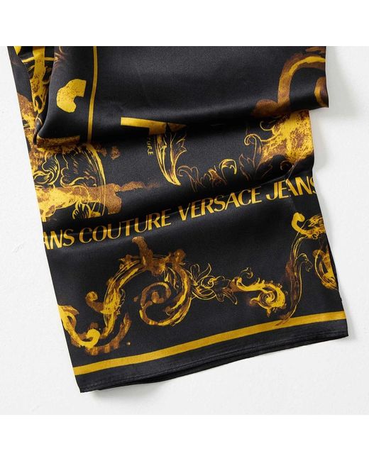 Versace Black Silky Scarves
