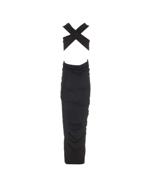 Rick Owens Black Maxi Dresses