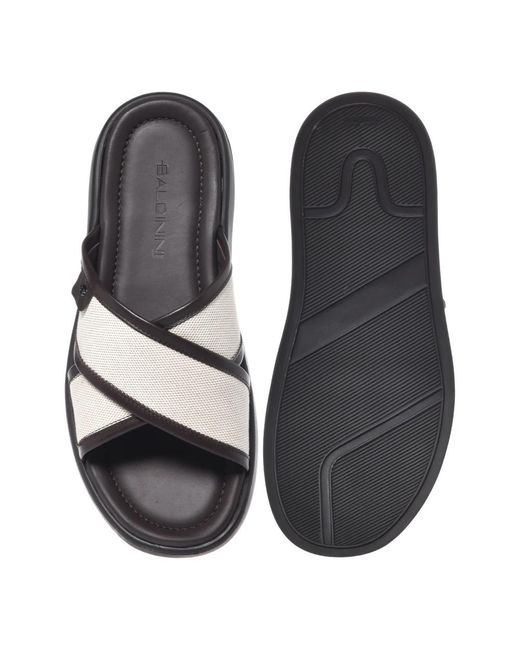 Baldinini Brown Sliders for men