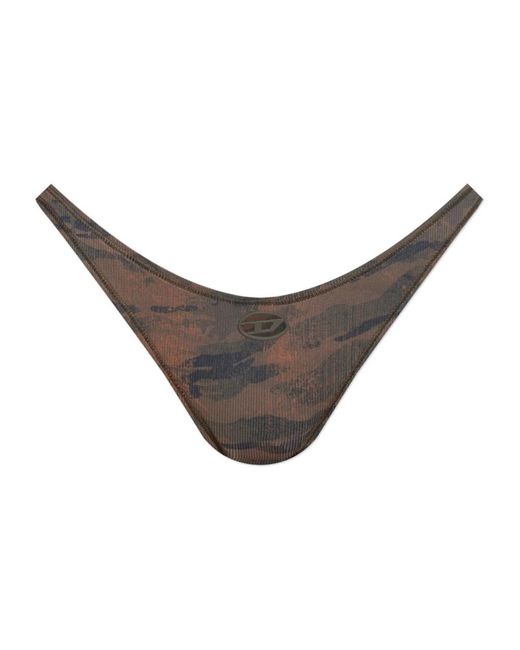 DIESEL Badmode ,Bruin ,Leer Onderkant Van De Bunchy Badpak in het Gray