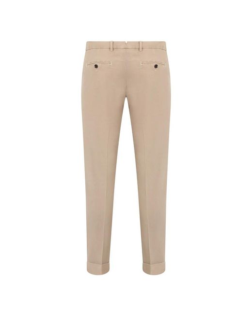Chinos di Moorer in Natural da Uomo