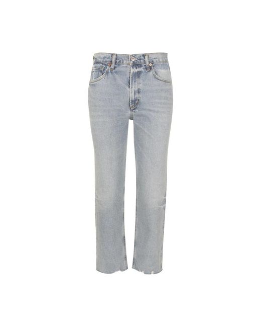 Citizens of Humanity Gray Straight Jeans