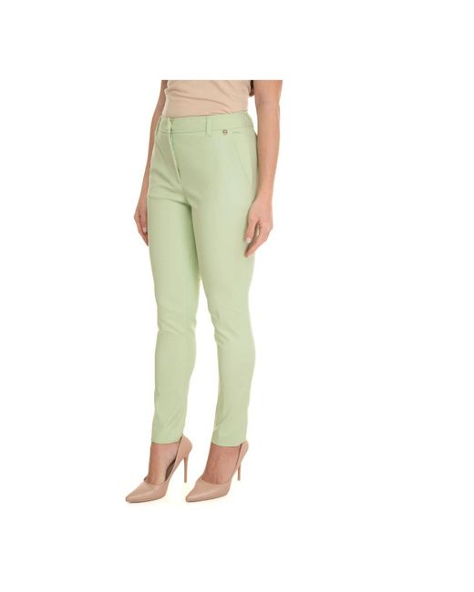Liu Jo Green Slim-Fit Trousers