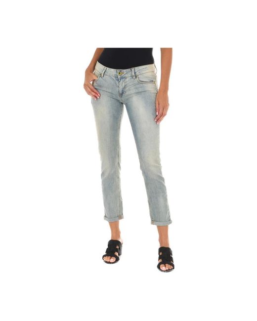 Met Blue Cropped Jeans