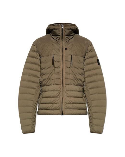 Stone Island Green Down Jackets for men