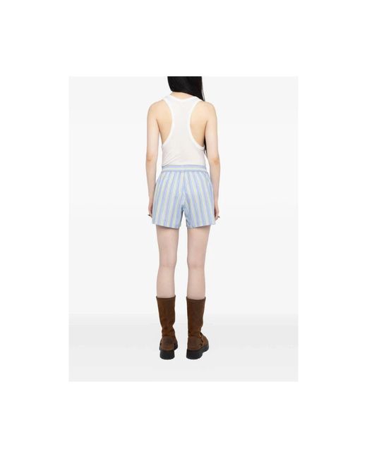 Zadig & Voltaire Blue Casual Shorts