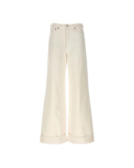 Agolde Natural Wide Jeans