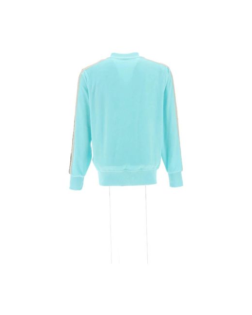 Palm Angels Blue Zip-Throughs for men
