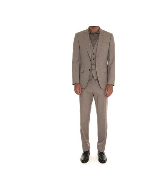 Boss Single Breasted Suits in het Brown voor heren