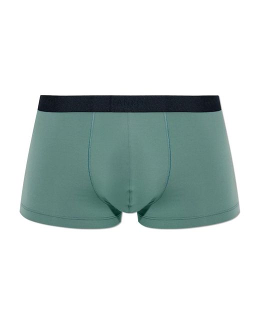 Hanro Micro Touch Boxer Brief in het Green voor heren