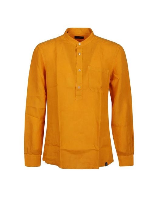 Fay Orange Casual Shirts for men