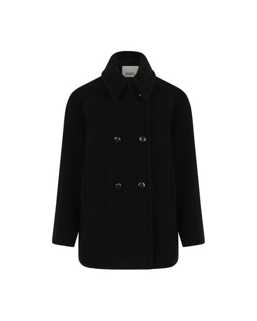 Isabel Marant Black Double-Breasted Coats