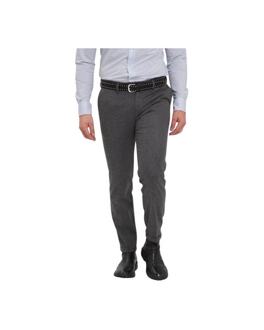 Re-hash Men's Gray Slim-Fit Pants
