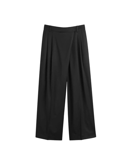 Ganni Black Wide Trousers