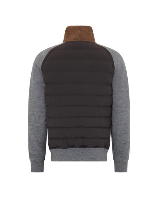 Moorer Brown Bomber Jackets for men