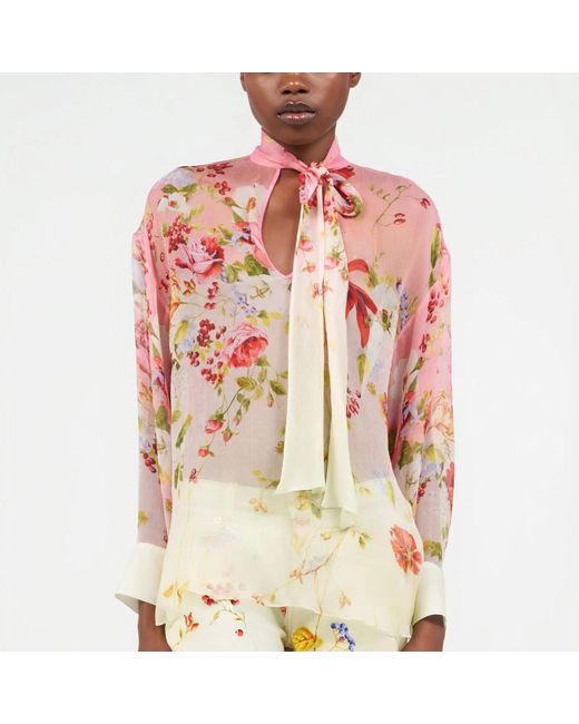 Roberto Cavalli Pink Blouses