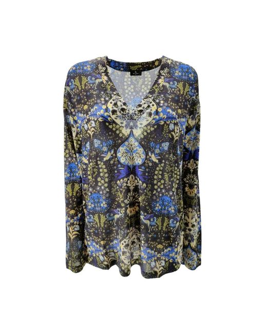 Etro Gray Long Sleeve T-Shirts
