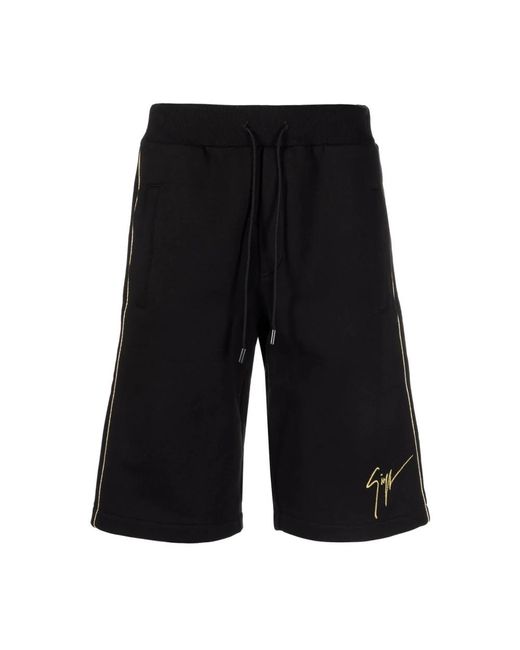 Giuseppe Zanotti Black Casual Shorts for men