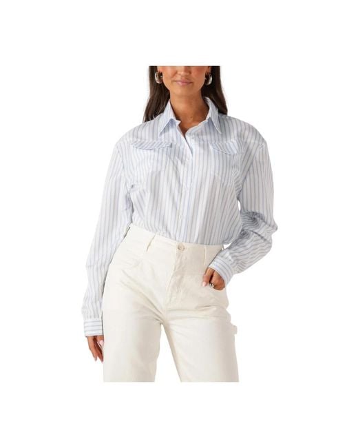 EST'SEVEN Franky Blouse in het White