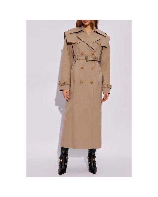 Coats > trench coats Balmain en coloris Natural