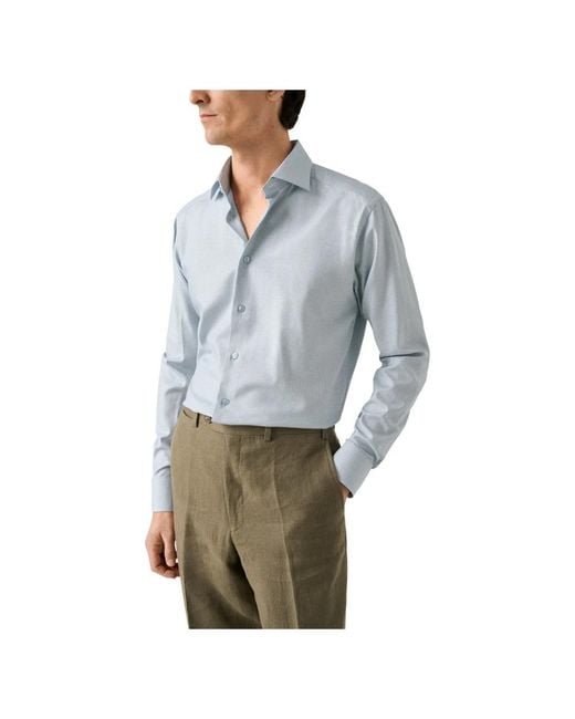 Eton of Sweden Gray Formal Shirts for men