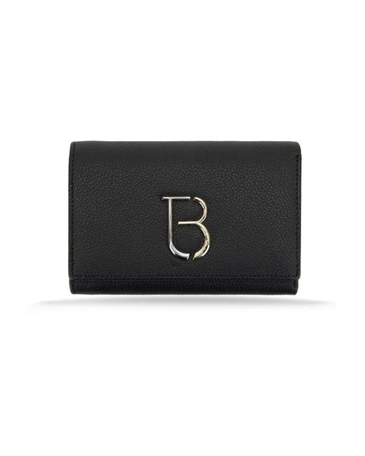 Tosca Blu Accessoires ,Zwart ,Leer Leren Damesportemonnee Met Bankbiljetvak in het Black