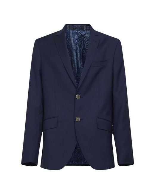 Etro Blue Blazers for men