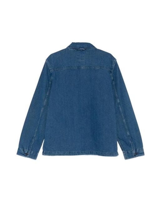 Timberland Blue Denim Jackets for men